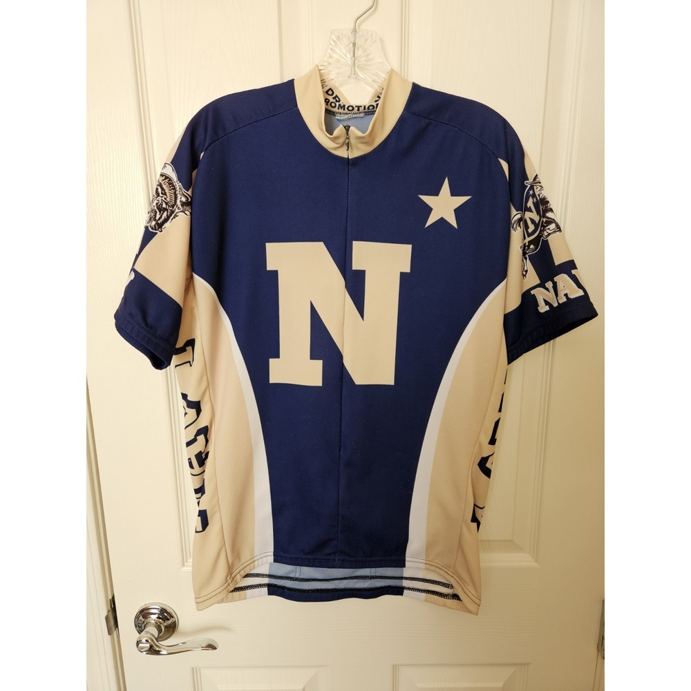 Adrenaline Promotions NCAA US Naval Acad. Cycle Jersey Navy Midshipmen Logo, LG